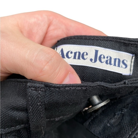 BNWT Vintage 90s Acne Studios Tube Cash Jeans Black Size 27 - Picture 7 of 16